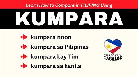 kumpara in english|COMPARE (Tagalog).
